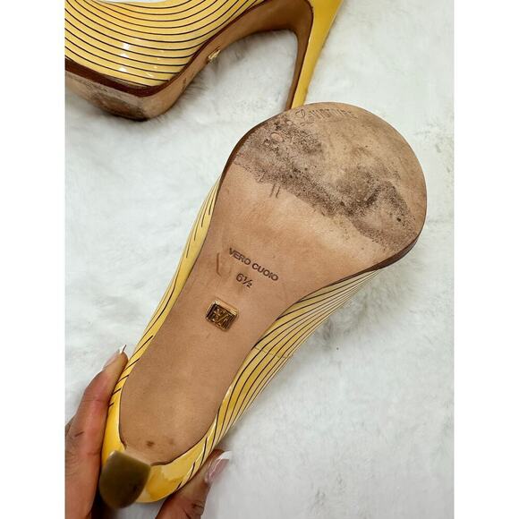 Pour La Victoire, Yellow Women's Shoes, Heels Size 6.5 US - Picture 5 of 15